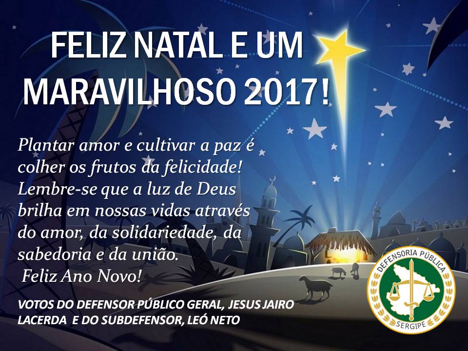 MENSAGEM DE NATAL 2016